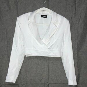 Cider Black & White Tweed Cropped Blazer - Small